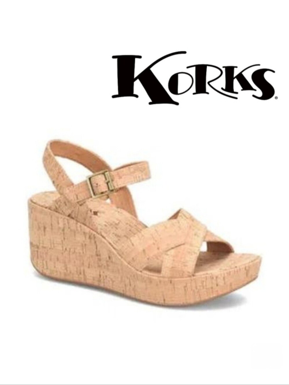 Kork-Ease - Denica Wedge Sandal- Size 7